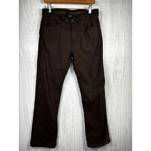 prAna Brion Pants 32x30 Brown Slim Fit Stretch Hiking Travel Outdoor Casual